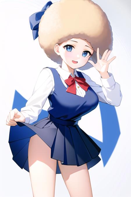 Afro Hair with Anime-Like Style