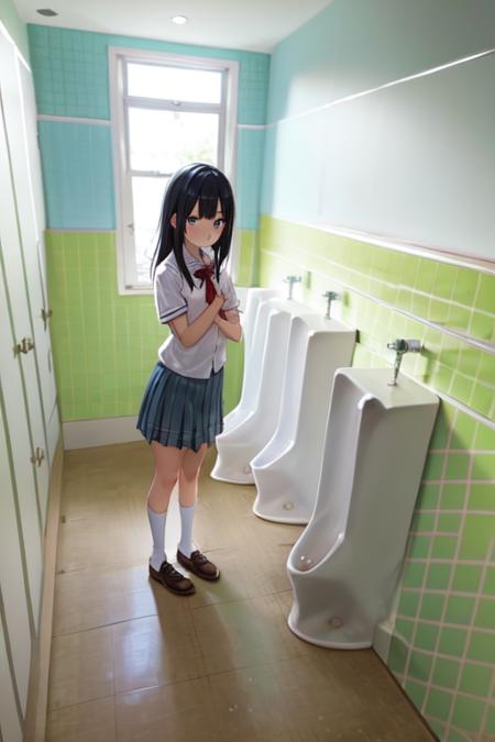 学校の男子トイレ Boys' restroom in a Japanese high school