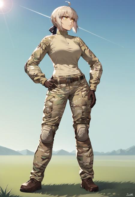 Multicam Female Fit Combat Uniform & ComTac Headsets
