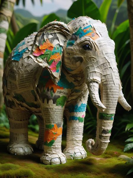 Papier Mache Style SDXL