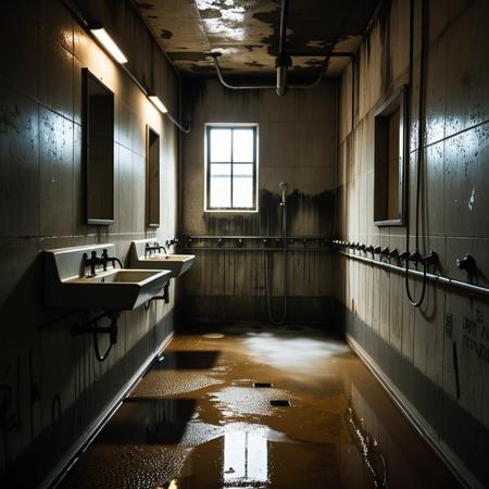 Prison shower background