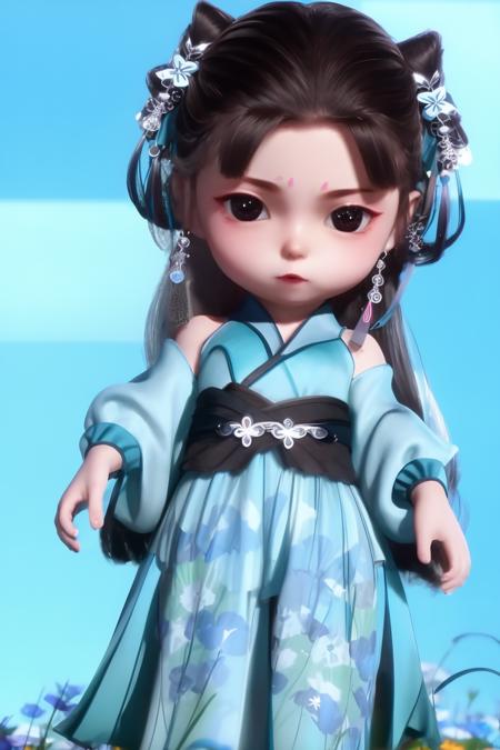 anime--character-LanLinge-Q——动画《师兄啊师兄》-- 蓝灵娥-Q版