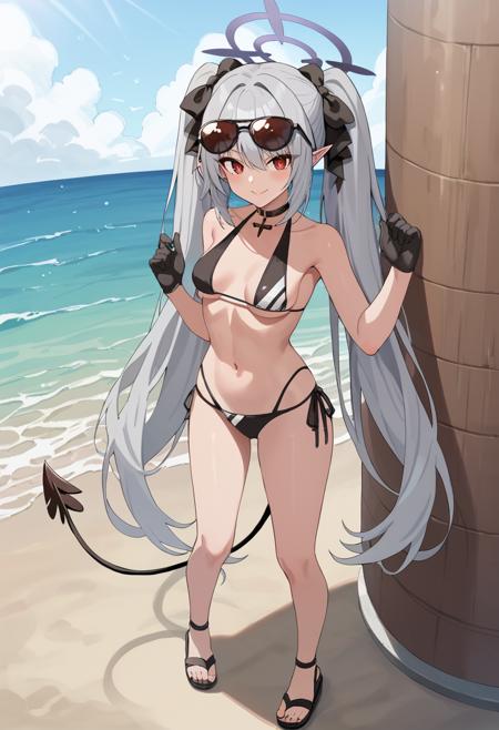 Pony XL - Shiromi Iori 銀鏡 イオリ - blue archive版本水着イオリ (ID: 463481)