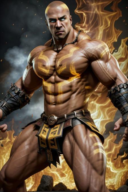Kotal Kahn MK11 Bald Version