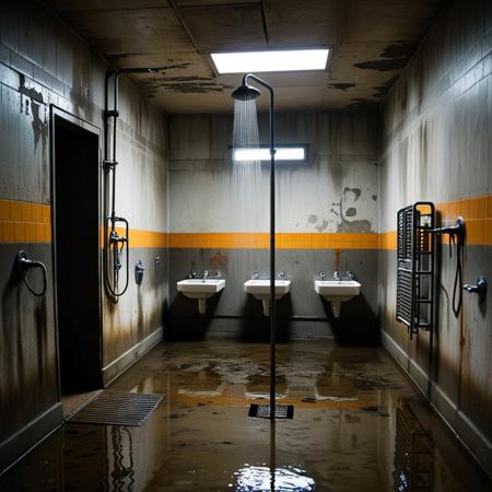 Prison shower background