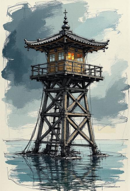 Colored Charcoal Drawings by ChronoKnight - [FLUX]