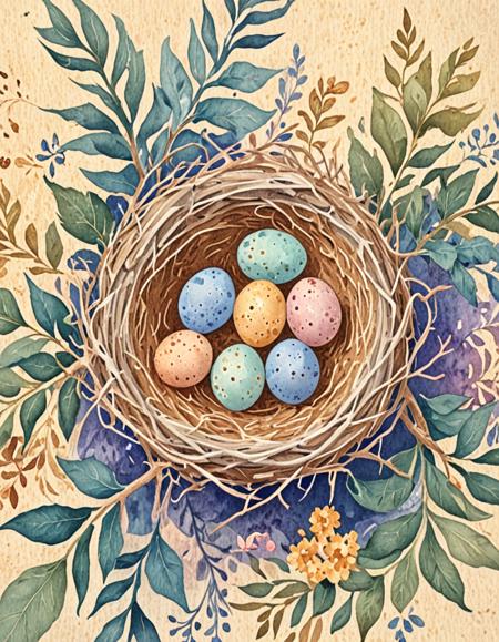 Watercolor on Rough Paper
