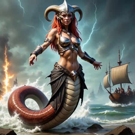 Naga - Creature Concept - FLUX