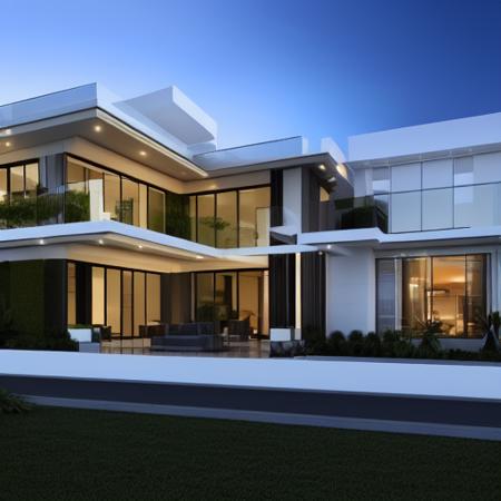 LoRA GDM Luxury Modern House / Building Architecture