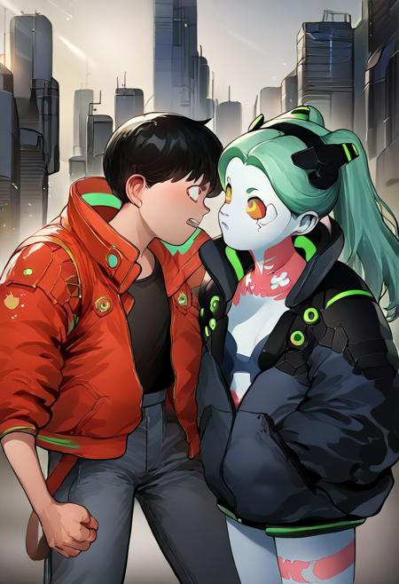Cyberpunk 2077 David Marinez, Lucy, Rebecca,Maine , kiwi and Kaneda (Akira)