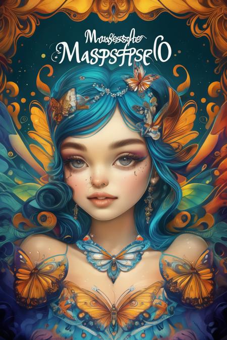 A poster style for a butterfly fairy - tangbohu 12
