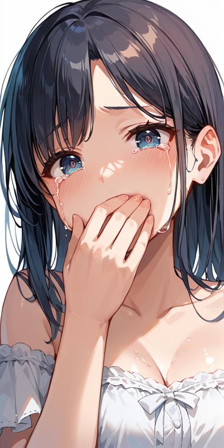 口を手で覆う/hand over own mouth(XL,pony)