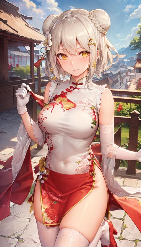 战舰少女r-重庆-曙光女神(Aurora)-绯衣金带服饰