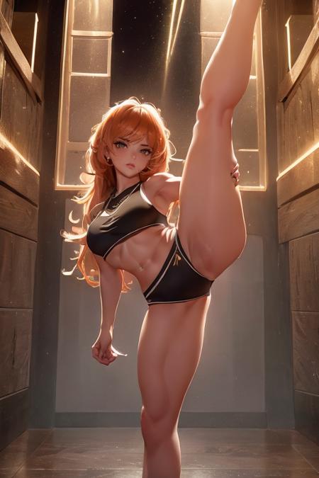 Standing split pose