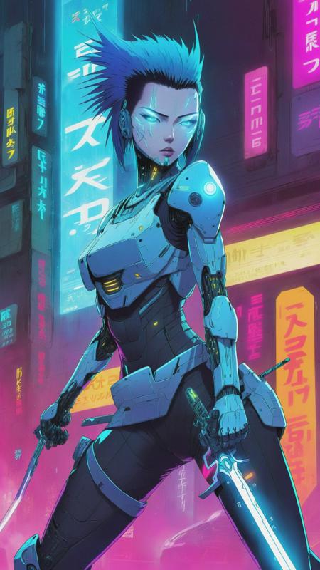 Cyberpunk Anime Style