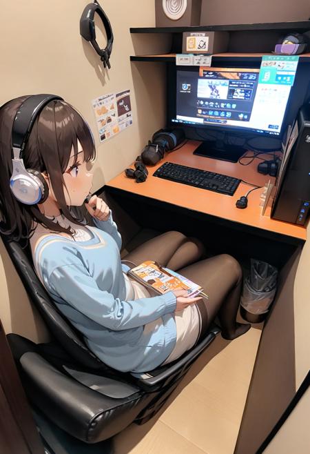 ネカフェ (Internet Cafes in Japan) SDXL
