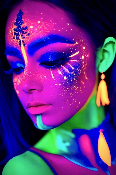 Blacklight Makeup — SDXL LoRA