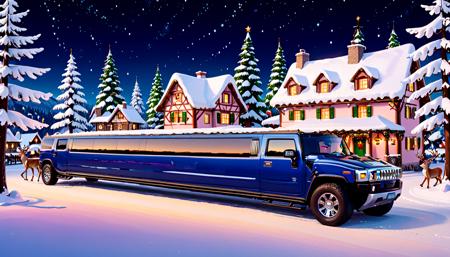 Hummer Limousine (Car & Interior) [SDXL]