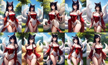 Ahri (Normal, PopStar, Star Guardian, Sprit Blossom) / League of Legends