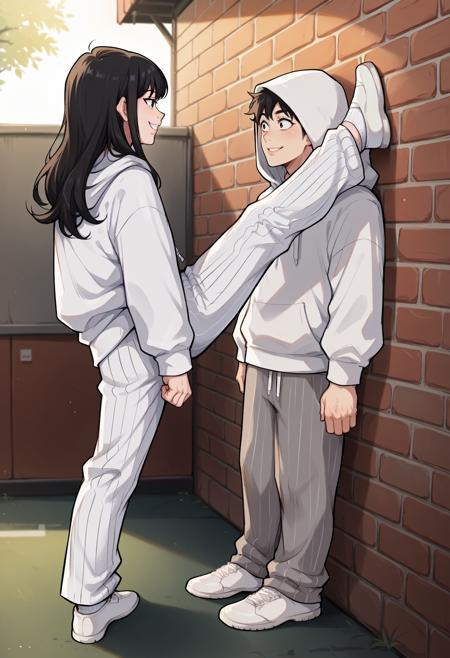 Kata-ashi Kabedon (One-legged Kabedon) 片足壁ドン Concept - Lora Pony版本Pony (ID: 819836)