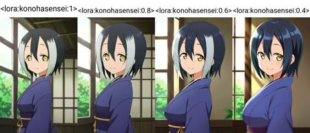 Konoha Sensei (Kunoichi Tsubaki) PonyXL | コノハ(くノ一ツバキの胸の内)