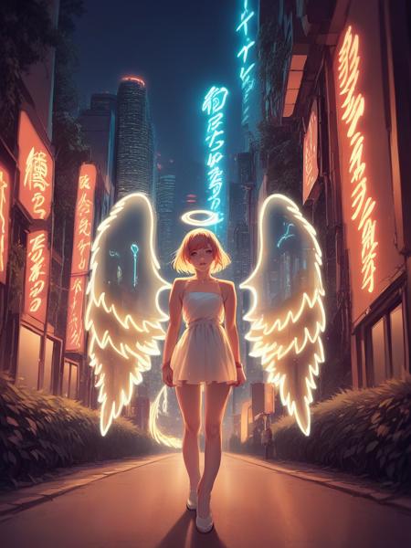 Neon Light Wings