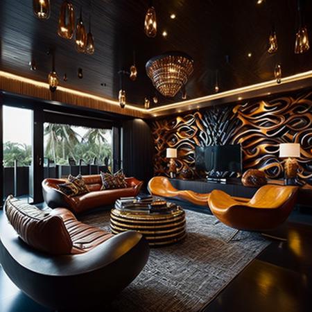African style interior design版本v1.0 (ID: 116462)