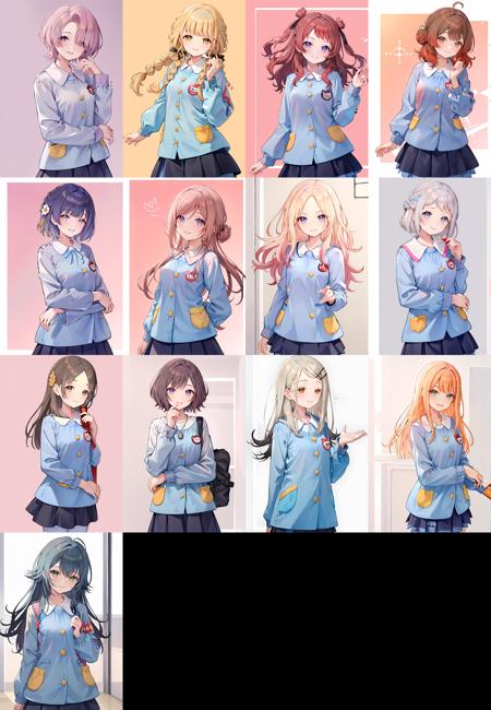 [SD1.5 & SDXL & PONY] Gakuen Idolmaster | 学園アイドルマスター All in One版本[SD1.5] v2.0 (ID: 636046)