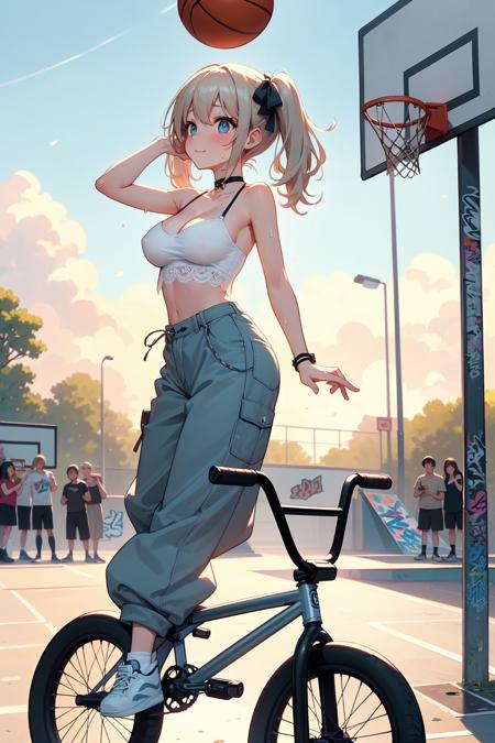 girl like basketball bmxbike