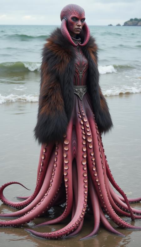 Cephalyra - Human/Squid hybrid - FLUX