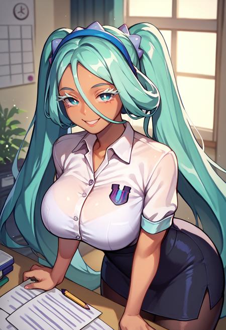 [PonyV6 XL] Water Miku | Project Voltage版本v1.0 (ID: 637140)
