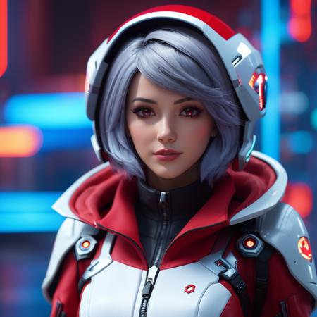CG-futuristic mecha female
