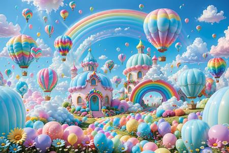 TQ - Rainbow Kid Backdrops XL