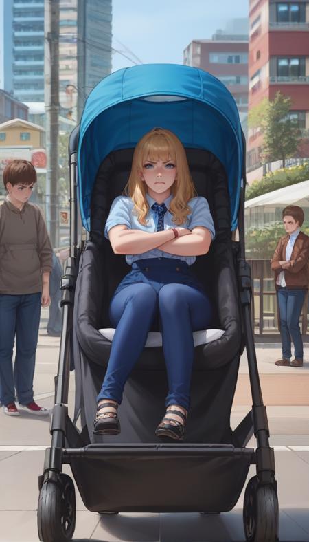 Adult Sized Stroller, bondage optional