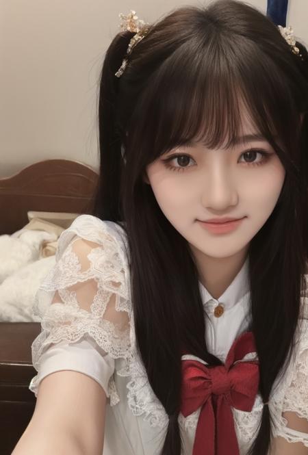这个女人笑起来好像费沁源 | The woman's smile resembles Fei Qin Yuan
