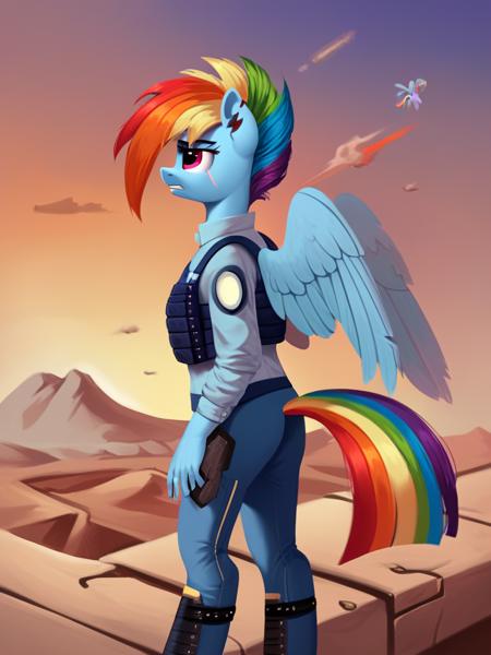 Rainbow Dash - Future War version
