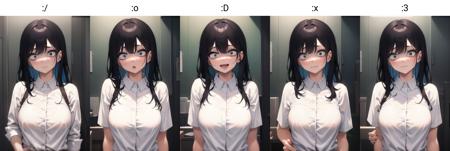 Constricted pupils / wide-eyed