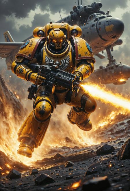 The Space Marines Warhammer 40K | Flux + Pony版本Imperial Fists Flux (ID: 880636)
