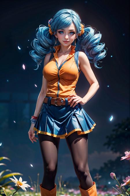 Ace Trainer | エリートトレーナー (Pokemon) [Pony & SD1.5]版本Blue Hair (BW) (BW)