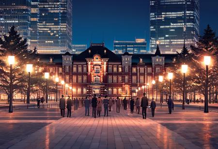 東京駅丸の内駅前広場 Marunouchi Station Square at Tokyo Station SDXL