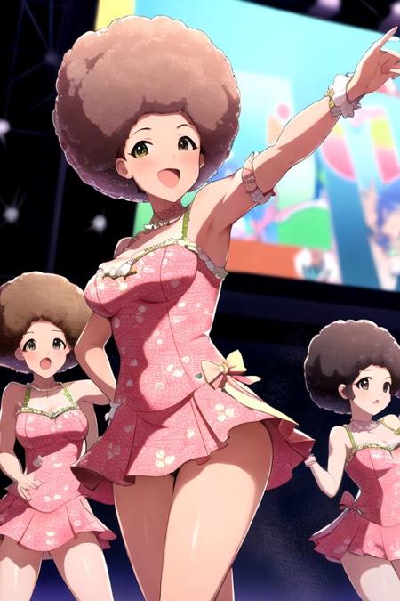 Afro Hair with Anime-Like Style