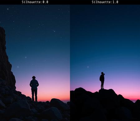 Silhouette Photography FLUX.1 Dev LoRA
