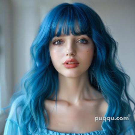 blue hair