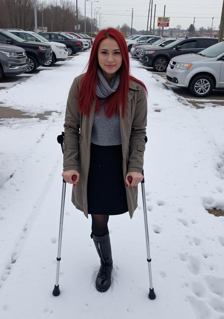 Flux leg amputee (v2+v3 with crutches)