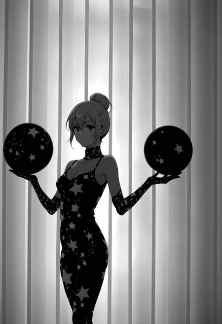 Focus - Group of Woman holding Spheres