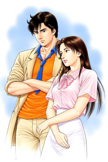 [Flux] Tsukasa Hojo/北条司 《City Hunter》/《城市猎人》《Cat's Eye》/《猫眼三姐妹》- Artist Style版本FLUX_v1.0 (ID: 914796)