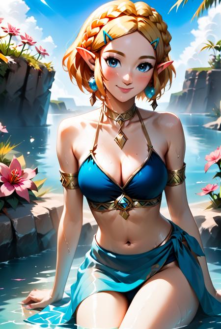 Princess Zelda Character + 2 outfits+cat and dragon forms (Tears of the Kingdom)  [Pony]