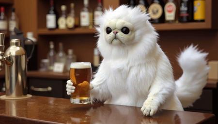 Persian Cat Meme (White Monkey Cat)