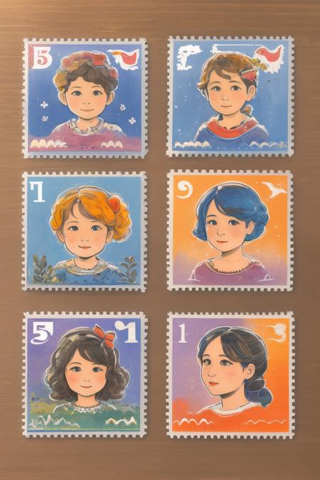 style of stamps 385