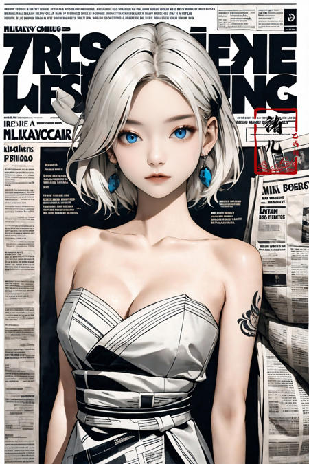 绪儿-报纸服装 Newspaper dress